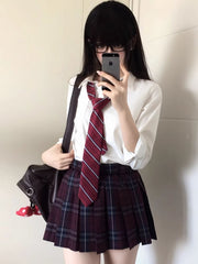 White Preppy Style Shirt