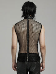 Punk Personalized Mesh Tank Top