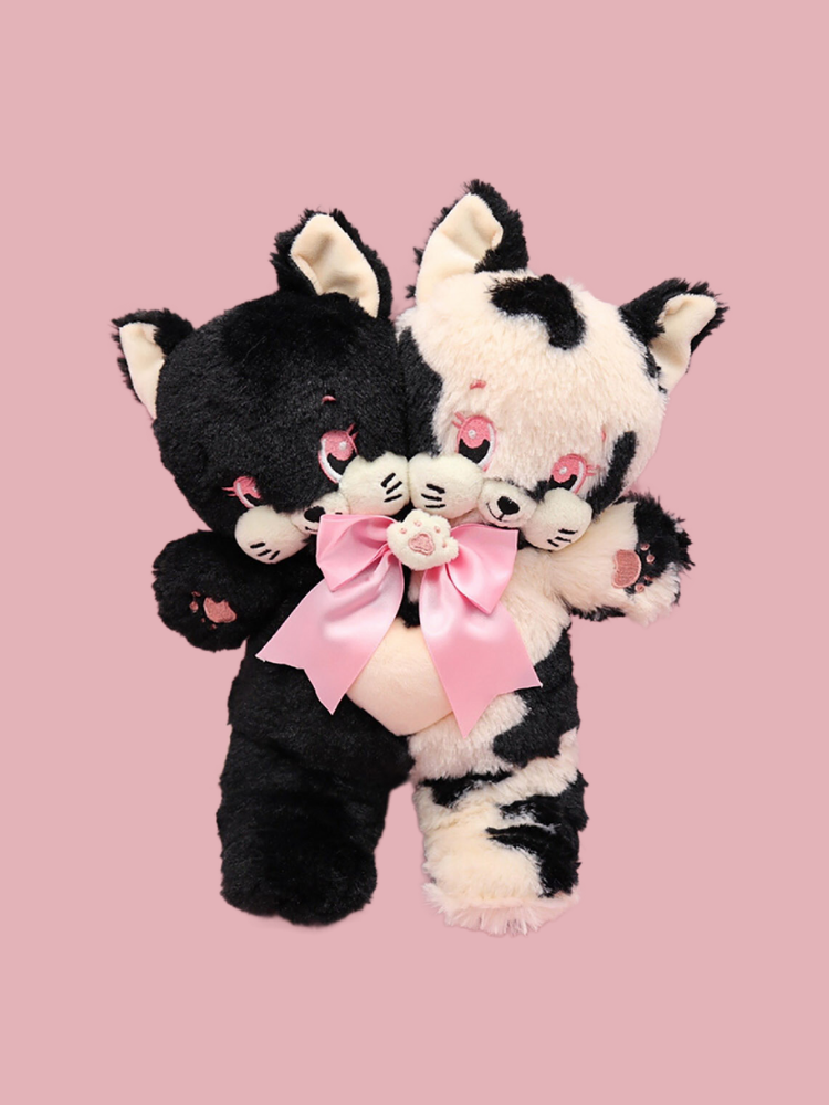 Two Heads Kitty Plush Bag