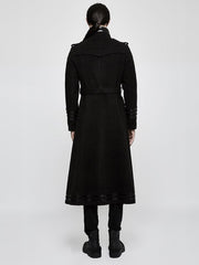 Black Men's Military Uniform Worsted Jacket