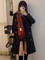 Thicken Version Black Badge Decorated JK Uniform Coat