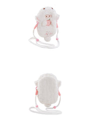 White Cute Lamb-shaped Plush Crossbody Bag