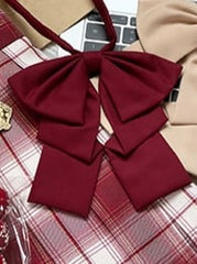 Red/Yellow Bow Tie with Butterfly Knot