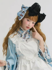 Bunny and Poker Print Bow Lolita Bow KC