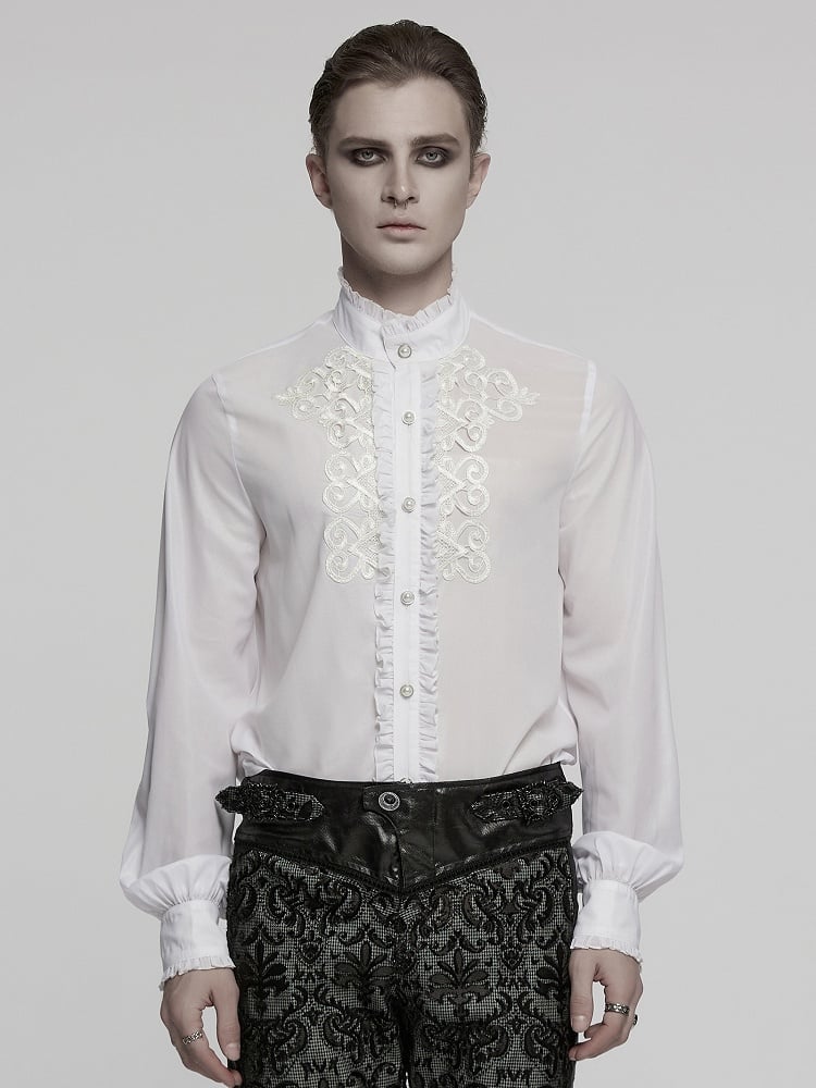 White Men's Goth Shirt