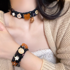 Y2K Cat Claw/Panda/Bear Decorated Choker/Bracelet