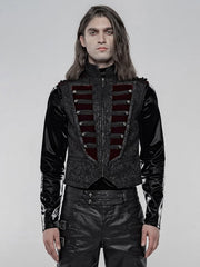 Men's Black & Red Gorgeous Gothic Vest