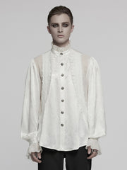White Men's Gothic Glamorous Shirt