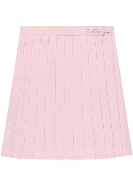 Pink JK Uniform Pleated Skirt