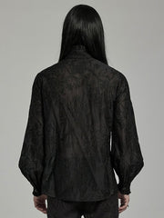 Goth Men's Embroidered Shirt