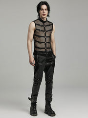 Punk Personalized Mesh Tank Top