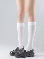 White/Black/Grey 40CM Slimming Calf Socks