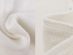 White Round Neck Kitty Print Thick Sweatshirt