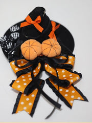 Halloween Pumpkins Witch Mini Hat 3 Options
