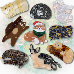Y2K Cute Cat Claw Clip 22 Options