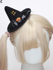 Halloween Pumpkins Witch Mini Hat 3 Options