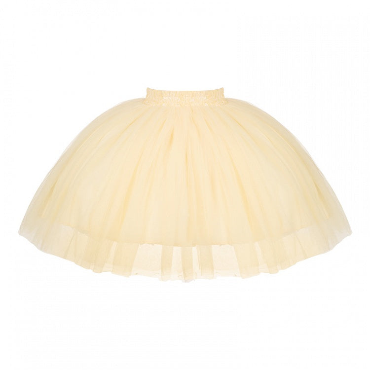 Yellow Tulle Skirt Short Version