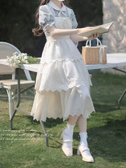 White Bead Detail Tie