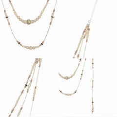 Romantic Goth Layered Beaded Necklace