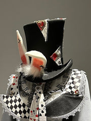 Clearance - Alice in Wonderland Vibes Black Bunny Ears Top Hat
