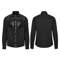 Black Punk Handsome Street Men's Shirt