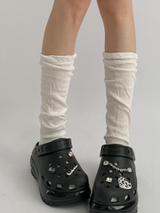 White Summer Loose Stockings