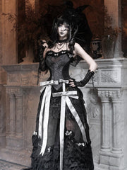 Gray Detachable Bows Accessory