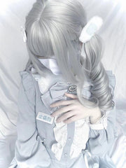 "Painkiller" Embroidered Hairclip/Brooch | Yami Kawaii in Light Blue / Pink