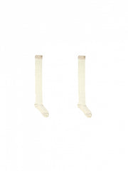 White/Grey/Black Lace Trim Overknee Stockings