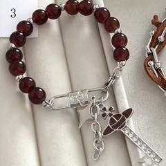 Y2K Saturn/Button/Star Decorated Choker/Bracelet