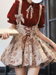 Wine Red Jacquard Bow Tie