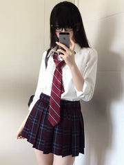 White Preppy Style Shirt