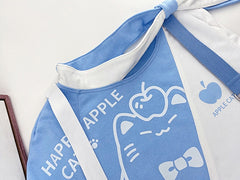 White & Blue Colorblock Design Asymmetrical Hem Sweatshirt