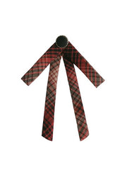 Red Plaid Pattern Tie