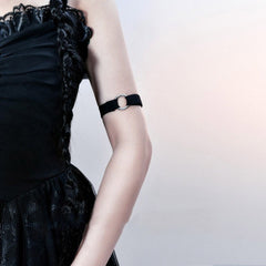 Y2K Black Buckle Armlet