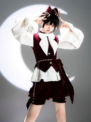 Wine Red Ouji Lolita Prince Crown Headpiece