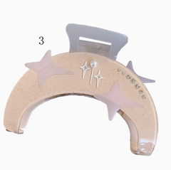 Y2K Moon/Cloud/Sun-shaped Claw Clip 11 Options