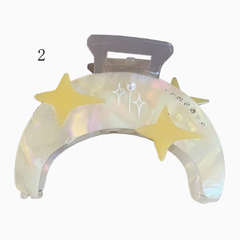 Y2K Moon/Cloud/Sun-shaped Claw Clip 11 Options