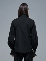 Men's Black Goth Aristocratic Shirt