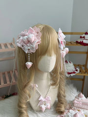 Strawberry & Polka Dot Hair Clip (Red/Pink Options)