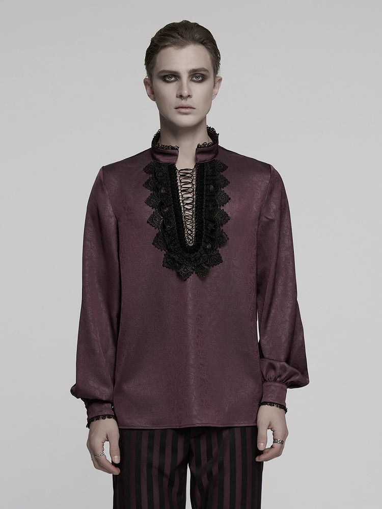 Red Men's Goth Shirt