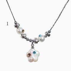 Y2K Colorful Rhinestone and Beaded Decorated Necklace 5 Options