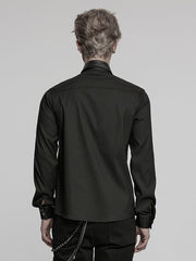 Black Punk Handsome Street Men's Shirt