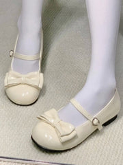 Yellow Sweet Tea Party Mid-heel Shoes – Sweet Lolita Mary Janes, Heart Strap & Bow Detail