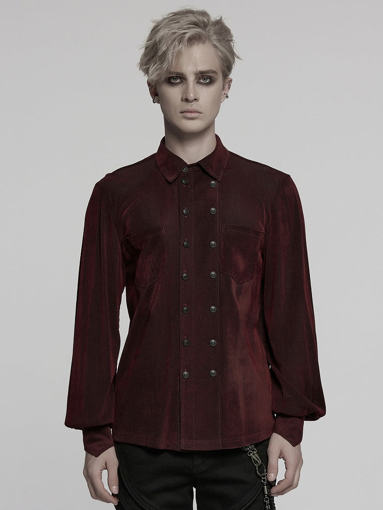 Red Men's Goth Shirt
