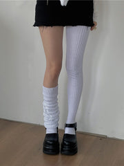 White Knitted Socks 40/60/80/100/120CM Length Options