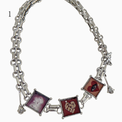 Y2K Oil Painting Design Gothic Choker/Ring