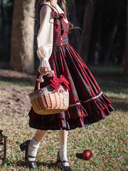 White Sweet Ruff Collar Blouse with Pleating Details