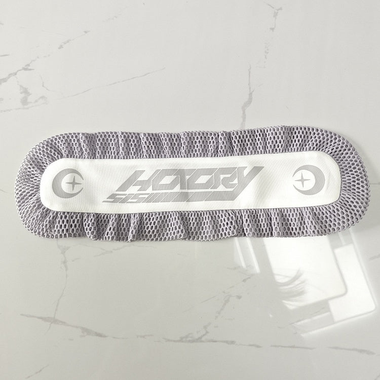 White and Gray Mesh Details Hairband