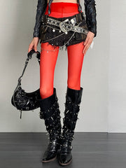 Y2K Semi-Sheer Punk Tights 6 Color Options